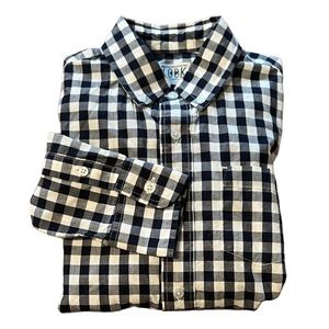 🤖 J. Crew Crewcuts Navy Gingham Long Sleeve Shirt